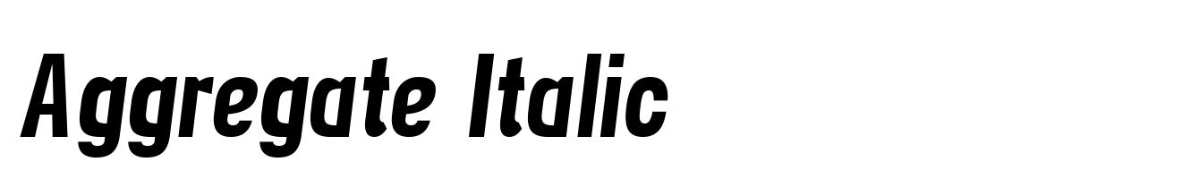 Aggregate Italic